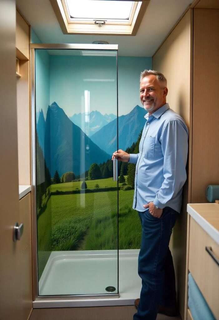 Vielfältige Möglichkeiten zur Wohnwagen-Bad Folierung schaffen individuelles Design und Schutz, dank des Experten in Werbetechnik.