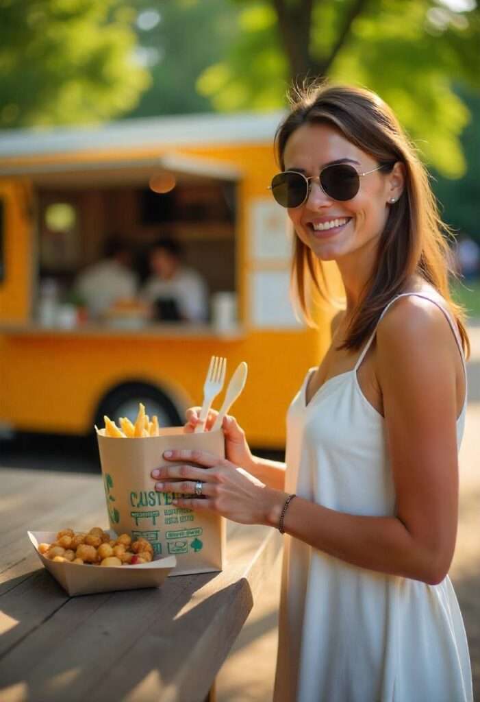 Moderne Bestecktaschen für die Gastronomie – hygienisch, kommunikativ und markenstark bedruckt Bedruckte Bestecktaschen für die Gastronomie mit Logo und Werbebotschaft – hygienisch und stilvoll