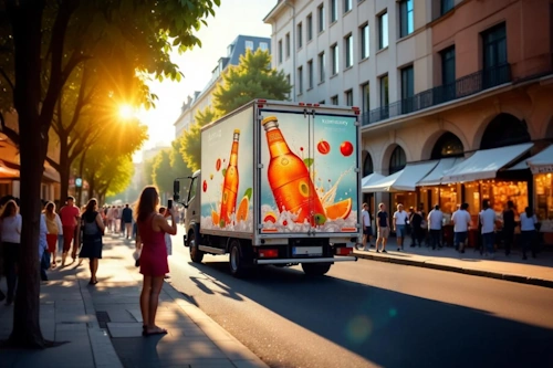 werbewirkung durch lkw beklebung vorteile KINGKONG werbefabrik