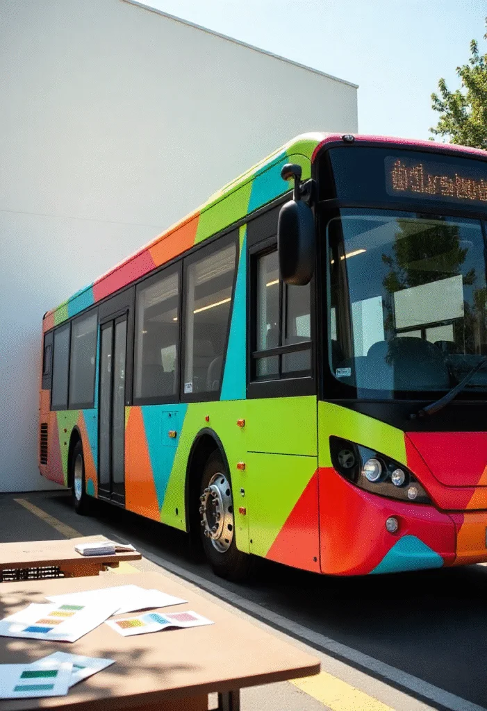 Bus Beklebung, wie funkrioniert sie, was sind die Vorteile und Merkmale? 1KINGKONG werbefabrik freepik the style is candid image photography with natural 26163 KINGKONG werbefabrik