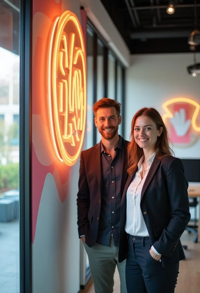 Zentrale Identität für Marken und Unternehmen Logo als visuelles Erkennungszeichen für Unternehmen und Markenidentität