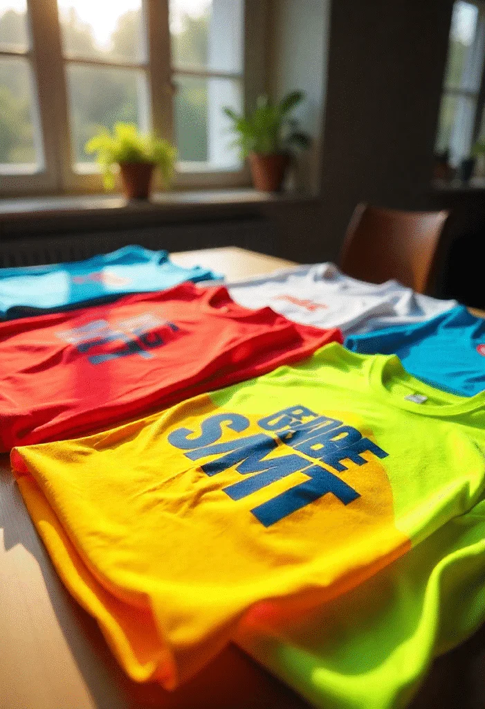 Bunte T-Shirts mit Siebdruckmotiven – Vereinskleidung mit hochwertigen, langlebigen Druckmotiven